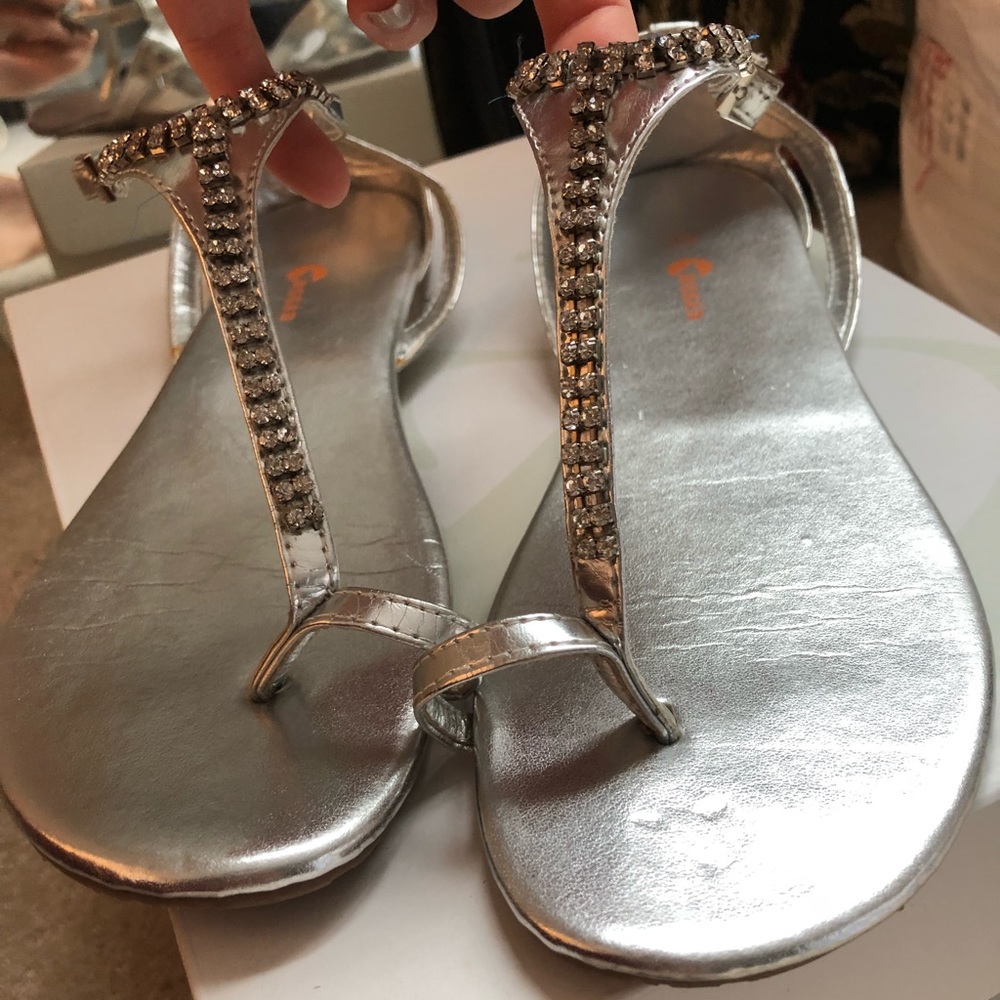 Silver embellished sandal from Greece